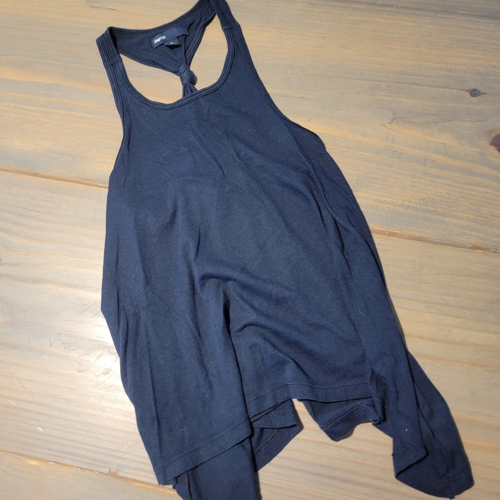GAP Kids Navy Knotted Racerback Tee sz 8